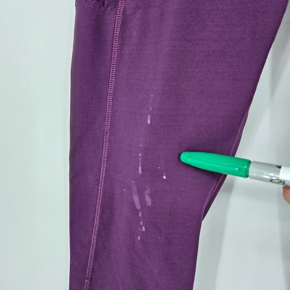 Lululemon Pants Womens 4 Inspire Joggers Purple Athletic Gym Leisure Yoga FLAWS